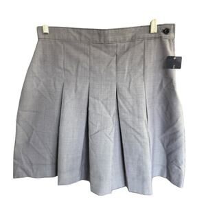 Tommy Hilfiger Skirt Women's Pleats Houndstooth Navy 8 Mini Schoolgirl Preppy